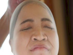 衝撃！こんな美女が！？パンスト変顔で顔面崩壊！？　サンプル画像10